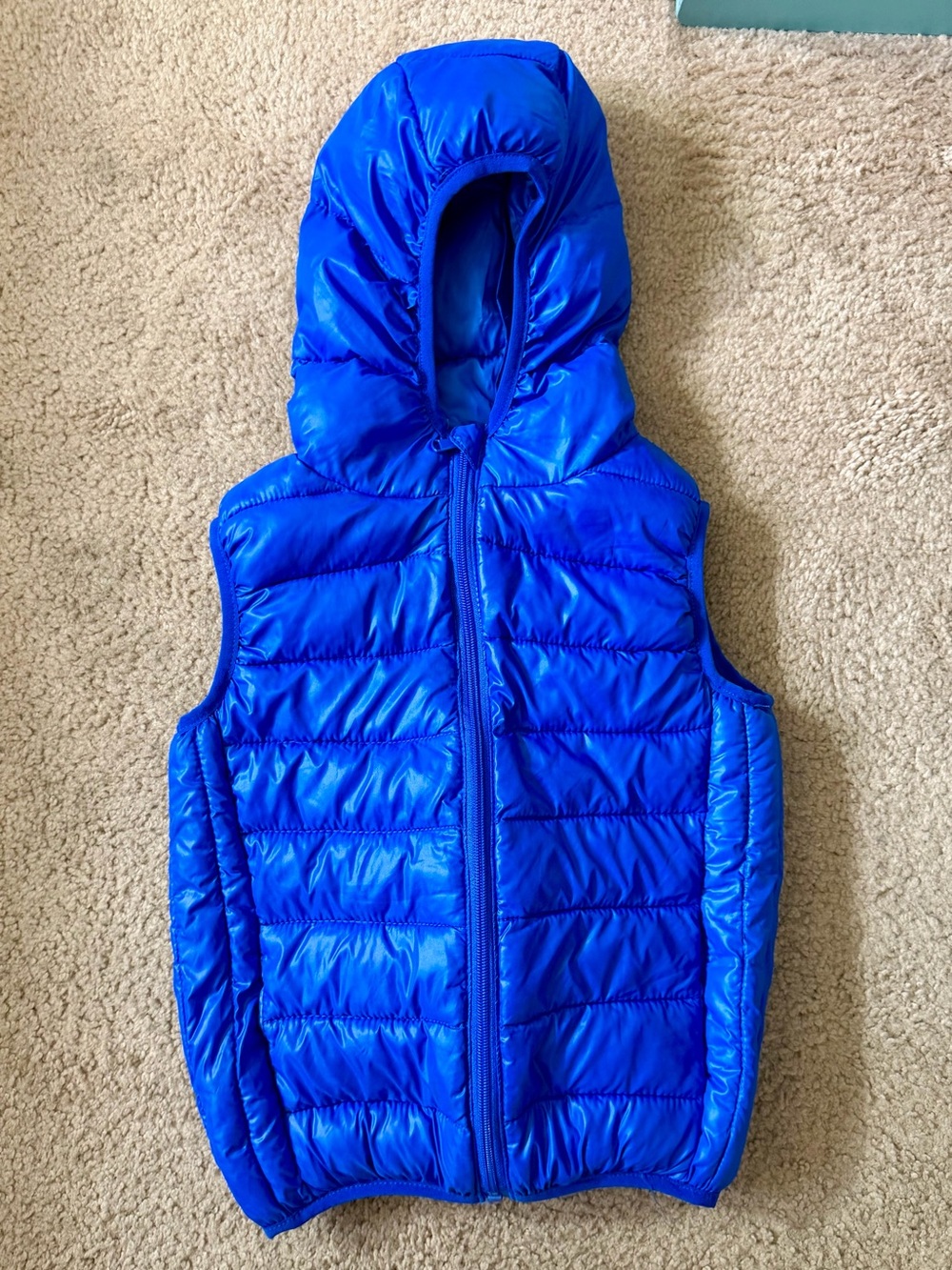 Source Unknown Kids Hooded Puffer Vest - Royal Blue